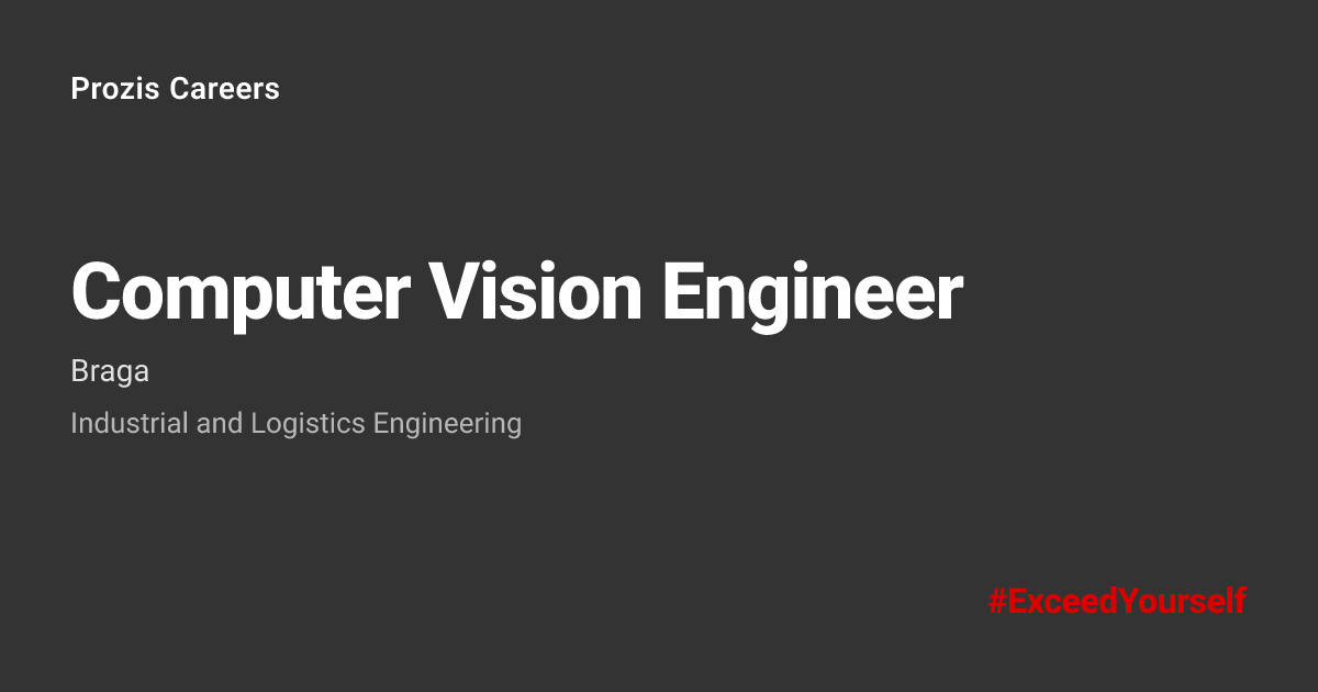 Computer Vision Engineer · Prozis Careers